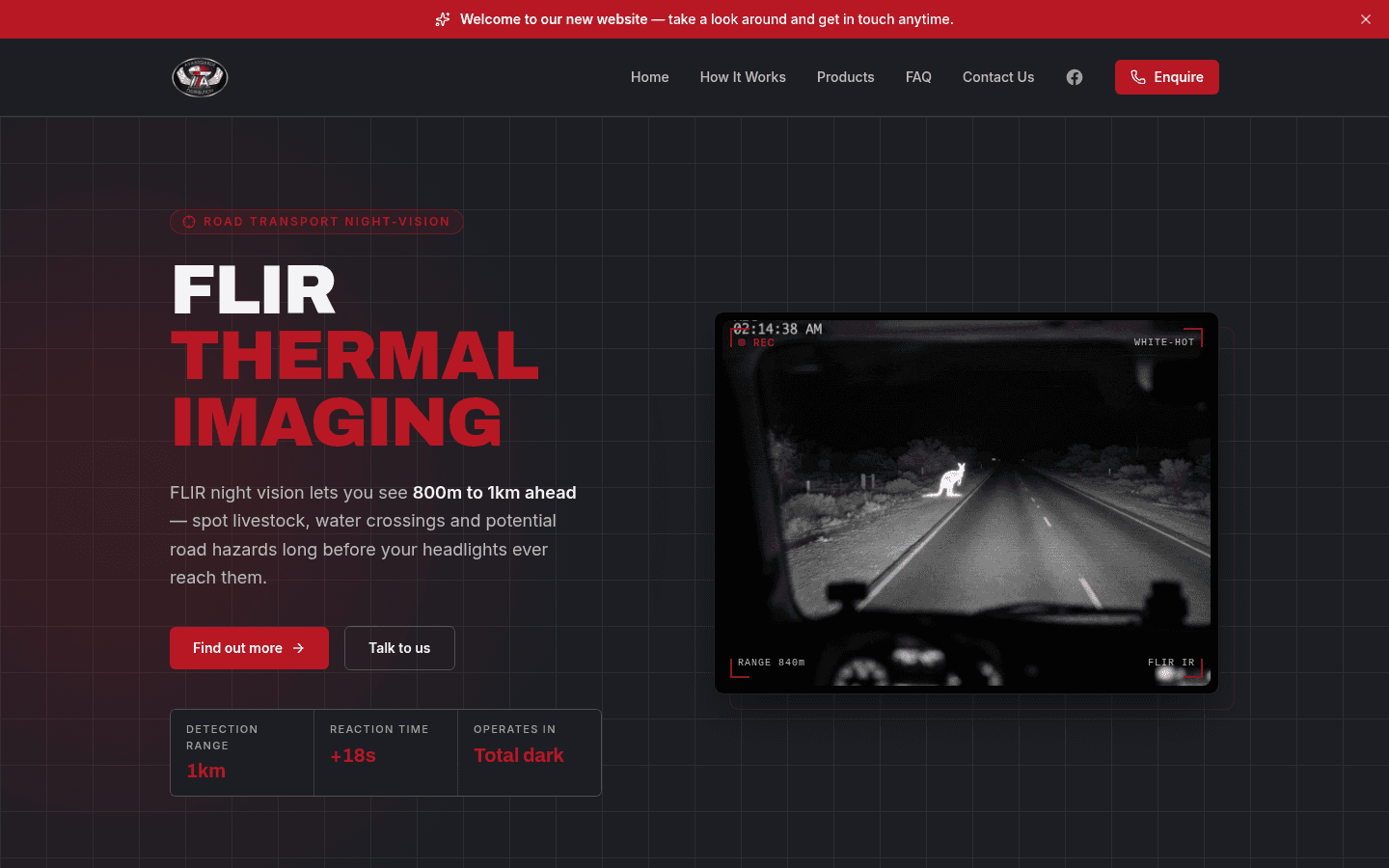 FLIR Thermal Imaging website design by Built by Beau